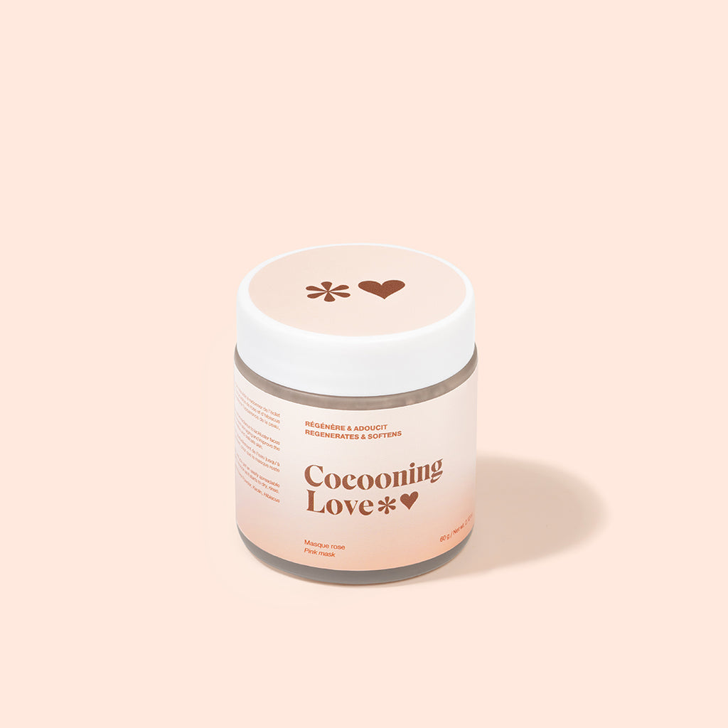 Regenerating and Softening Face Mask - Pink clay, Rose & Hibiscus powder